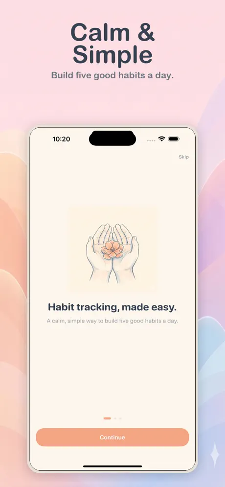 Daily Five — a calm habit tracker for people who want less, not more