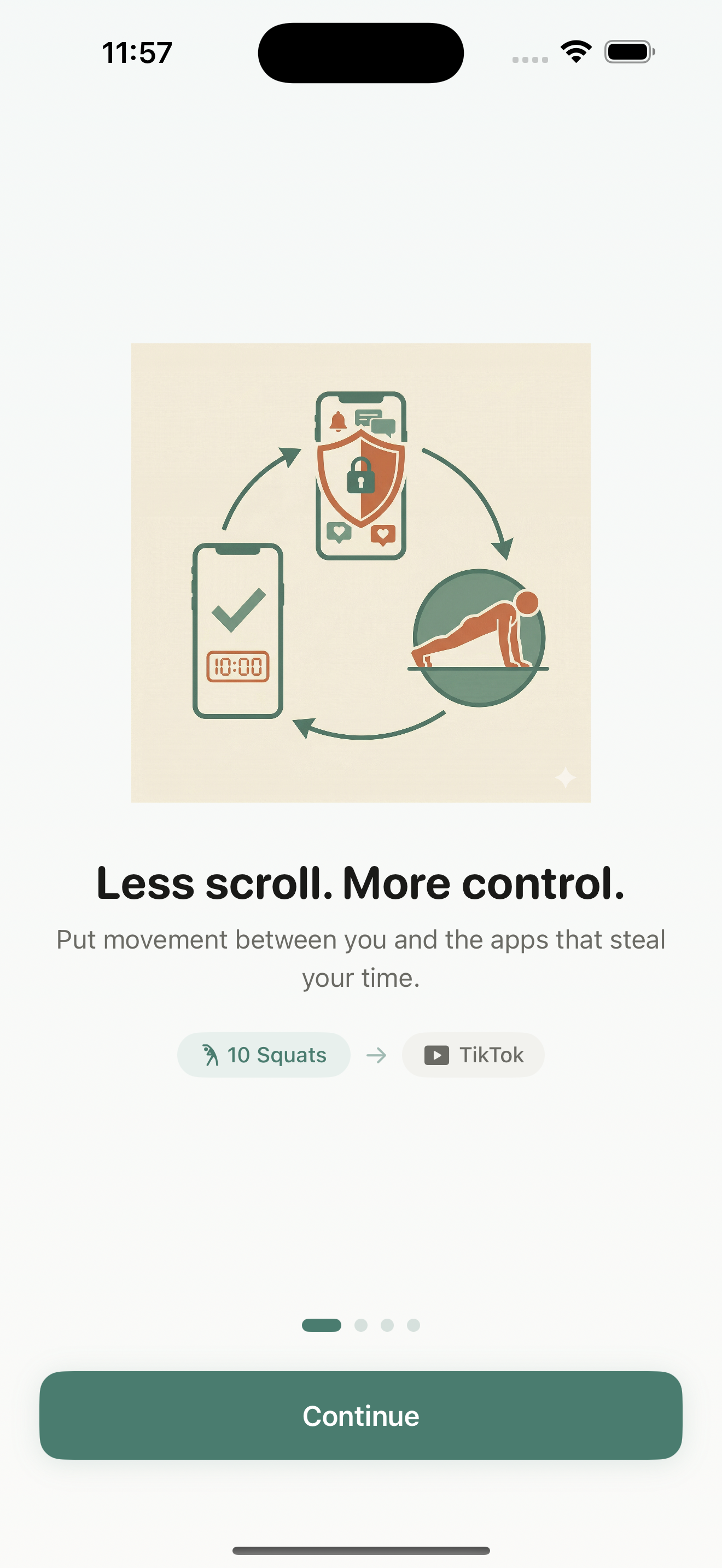 How movement can reduce mindless app use